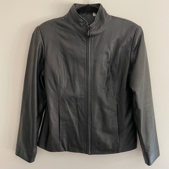 Preston & York Black Leather Jacket - Picture 1 of 3